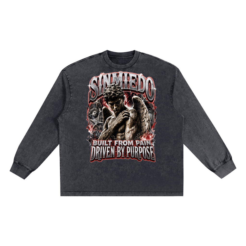 Snow Washed Frayed Edge T-Shirt